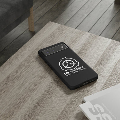 Google Pixel SCP Foundation schwarz Cover Phone Case 44.99 Accessories, Foundation, Glossy, Handyhülle, iPhone Cases, Logo, Matte, Phone accessory, Phone Cases, Samsung Cases, SCP, Weiss JLR Design