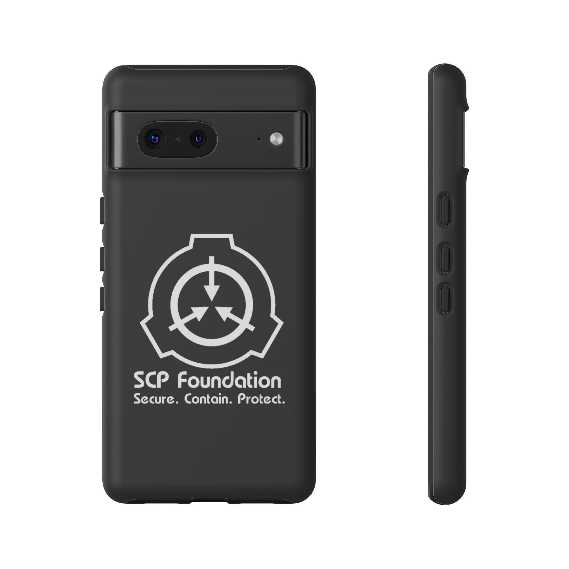 Google Pixel SCP Foundation schwarz Cover Phone Case 44.99 Accessories, Foundation, Glossy, Handyhülle, iPhone Cases, Logo, Matte, Phone accessory, Phone Cases, Samsung Cases, SCP, Weiss JLR Design