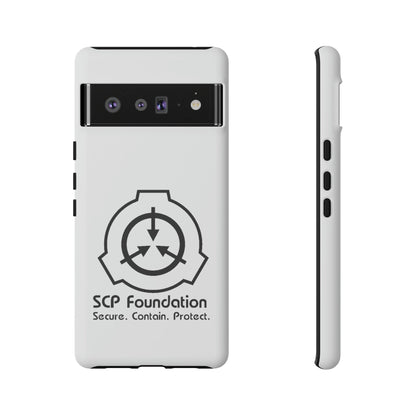 Google Pixel SCP Foundation Weiss Cover Phone Case 44.99 Accessories, Foundation, Glossy, Google, iPhone Cases, Logo, Matte, Phone accessory, Phone Cases, Pixel, Samsung Cases, Schwarz, SCP, Weiss JLR Design