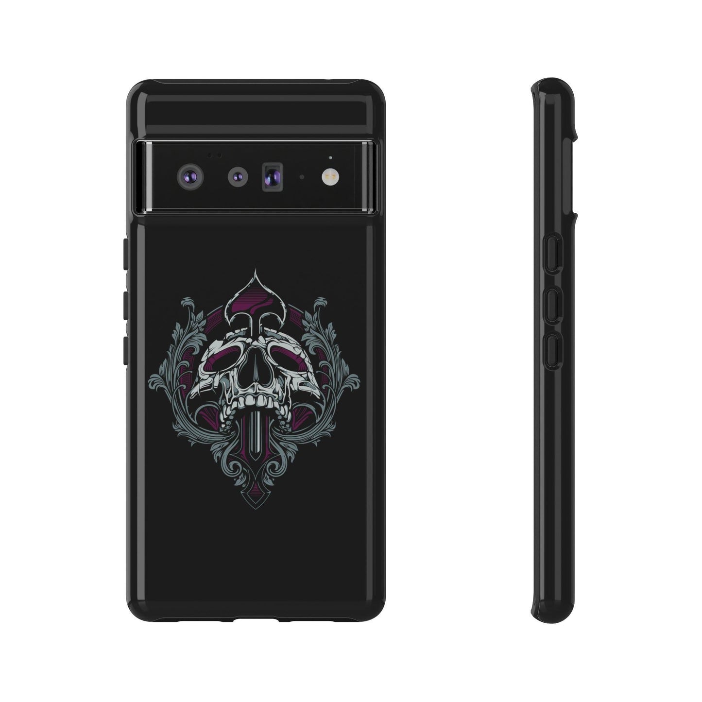 Google Pixel Spade Skull Cover Phone Case 39.99 Accessories, Glossy, Google, Matte, Phone accessory, Phone Cases, Pixel, Skull, Spade, Tough, Valentine's Day Picks JLR Design