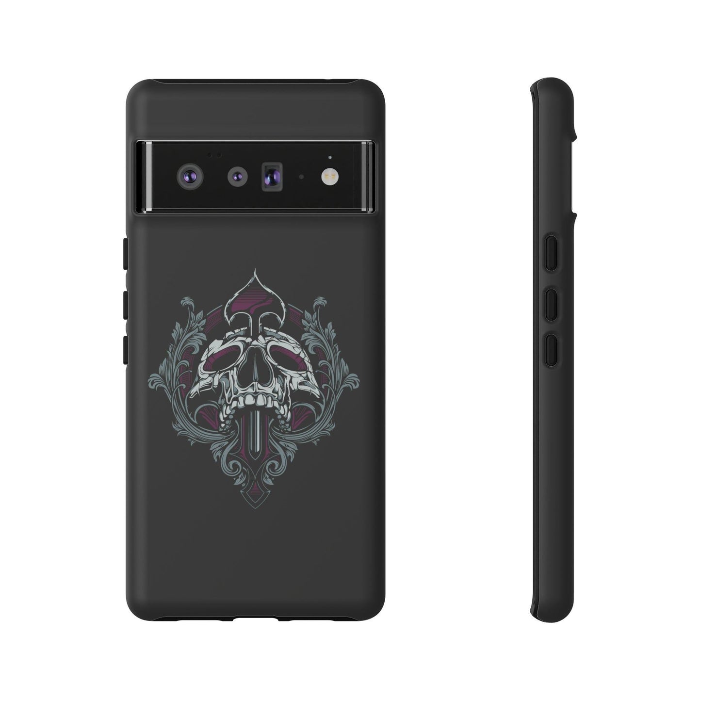 Google Pixel Spade Skull Cover Phone Case 39.99 Accessories, Glossy, Google, Matte, Phone accessory, Phone Cases, Pixel, Skull, Spade, Tough, Valentine's Day Picks JLR Design