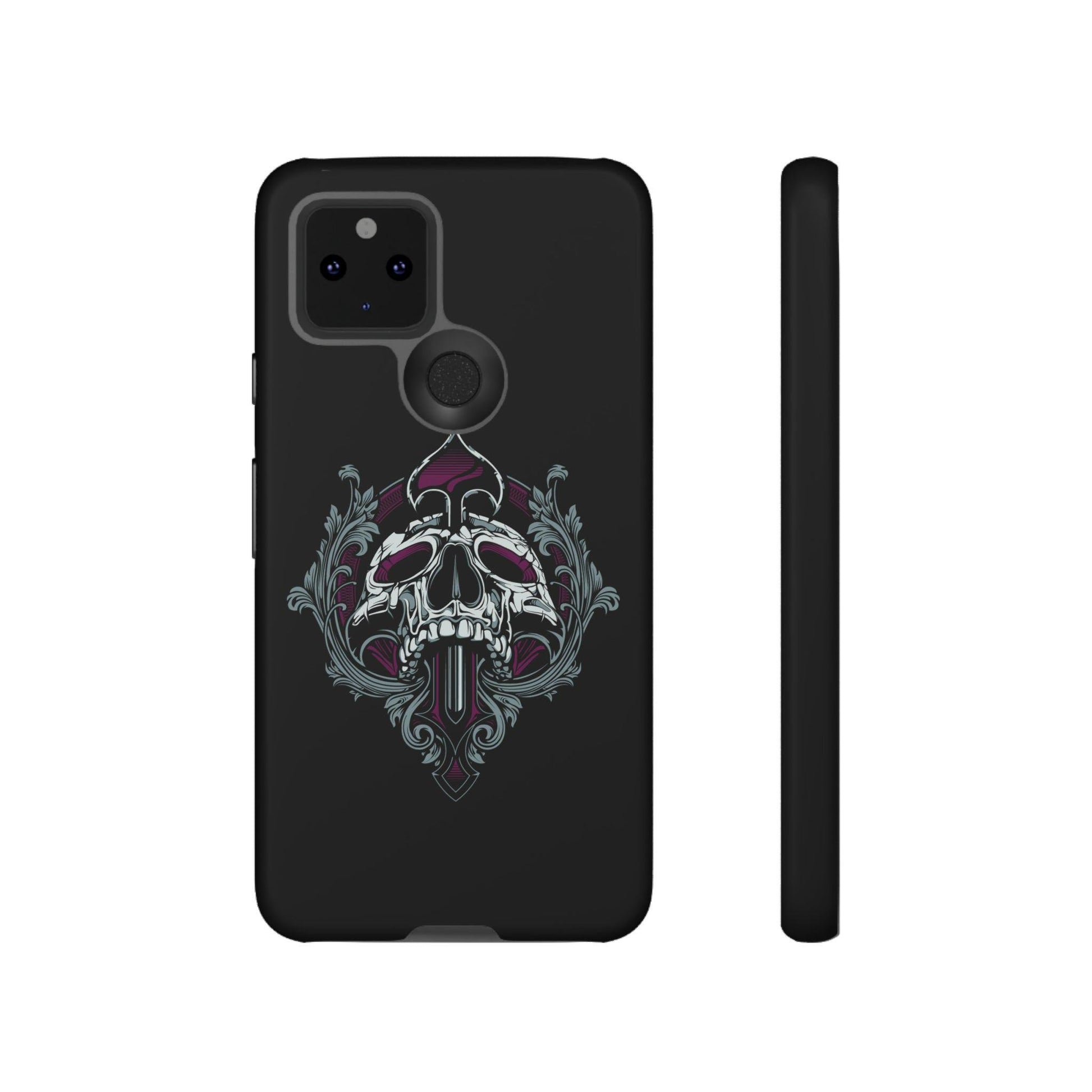 Google Pixel Spade Skull Cover Phone Case 39.99 Accessories, Glossy, Google, Matte, Phone accessory, Phone Cases, Pixel, Skull, Spade, Tough, Valentine's Day Picks JLR Design