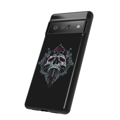 Google Pixel Spade Skull Cover Phone Case 39.99 Accessories, Glossy, Google, Matte, Phone accessory, Phone Cases, Pixel, Skull, Spade, Tough, Valentine's Day Picks JLR Design