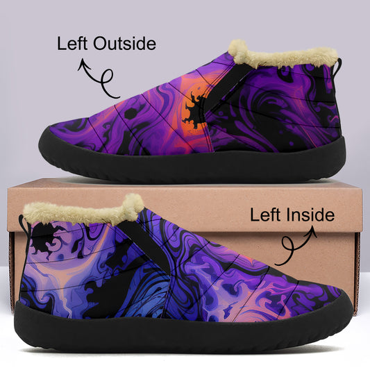 Gothic Tie Dye v1 Faux Fur Slipper Slipper JLR Design