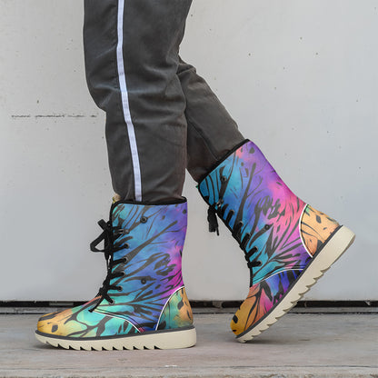 Gothic Tie Dye v2 Chic Boots mit Plüschfutter Stiefel JLR Design