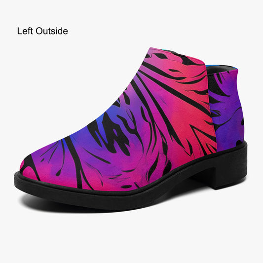 Gothic Tie Dye v2 elegante Reißverschluss-Stiefeletten Stiefeletten JLR Design