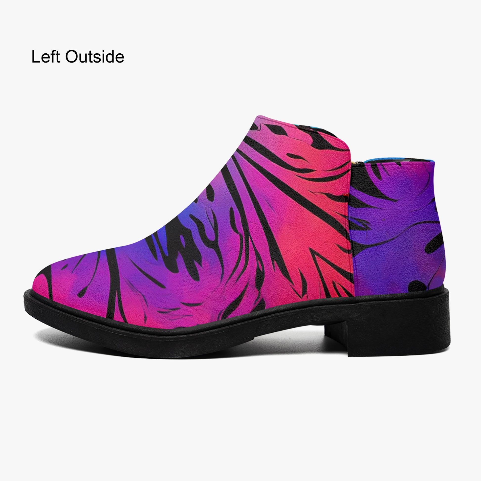 Gothic Tie Dye v2 elegante Reißverschluss-Stiefeletten Stiefeletten JLR Design