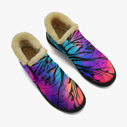 Gothic Tie Dye v2 Faux Fur Slipper Slipper JLR Design