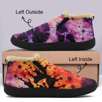 Gothic Tie Dye v3 Faux Fur Slipper Slipper JLR Design