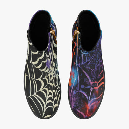 Gothic Tie Dye v4 elegante Reißverschluss-Stiefeletten Stiefeletten JLR Design