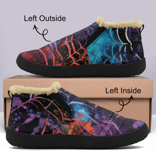 Gothic Tie Dye v4 Faux Fur Slipper Slipper JLR Design