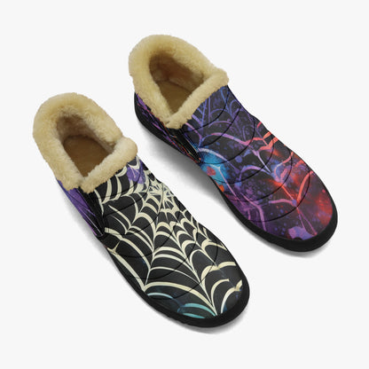 Gothic Tie Dye v4 Faux Fur Slipper Slipper JLR Design