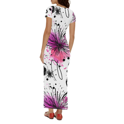 graffiti-bluten-v11-short-sleeve-long-dress-long-dress-jlr-design-54525 - JLR Design