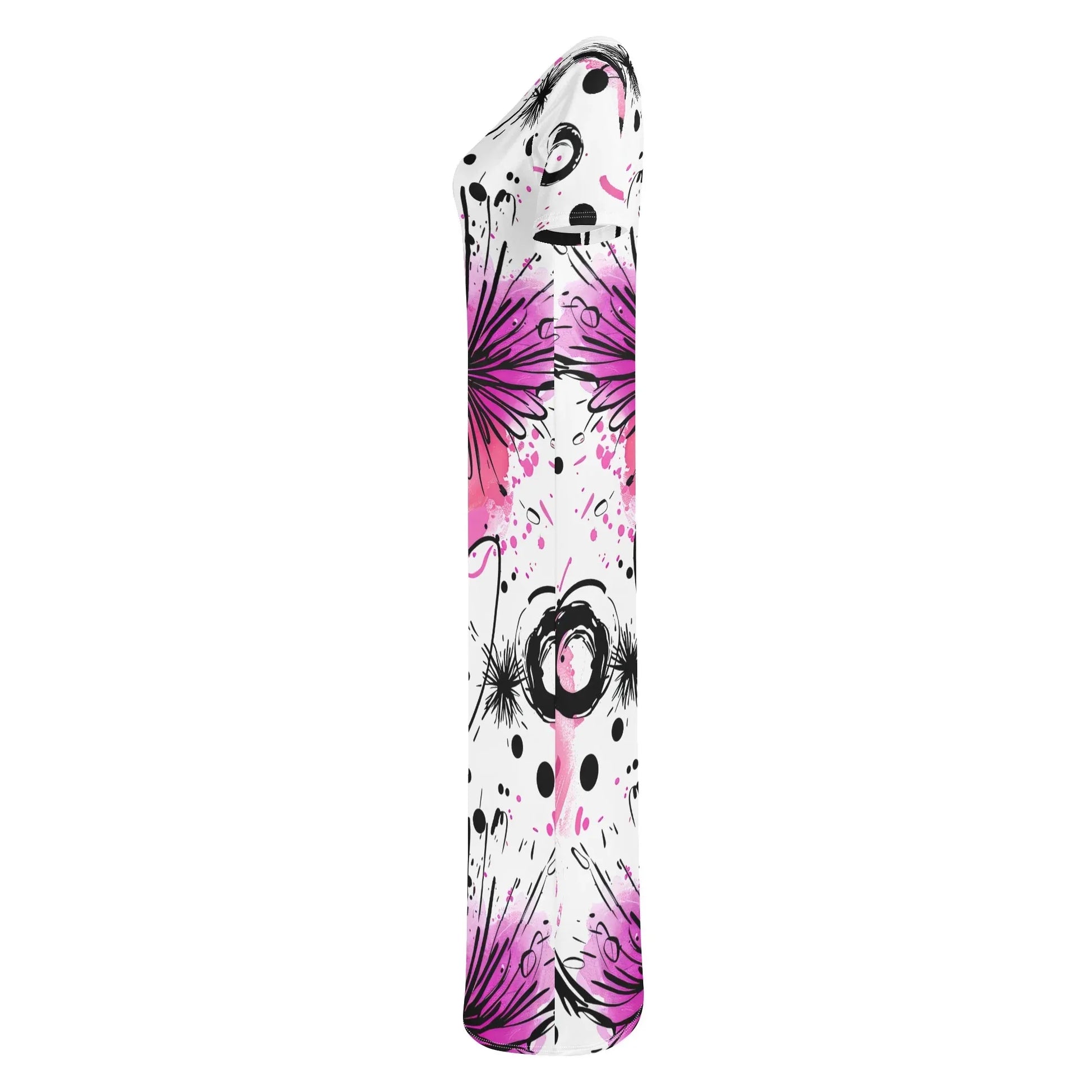 graffiti-bluten-v11-short-sleeve-long-dress-long-dress-jlr-design-78236 - JLR Design