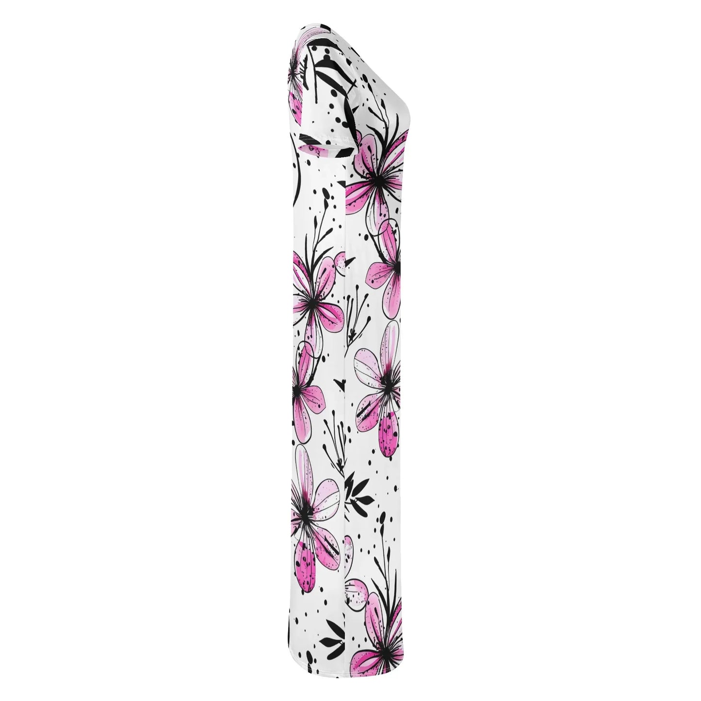 graffiti-bluten-v12-short-sleeve-long-dress-long-dress-jlr-design-17686 - JLR Design