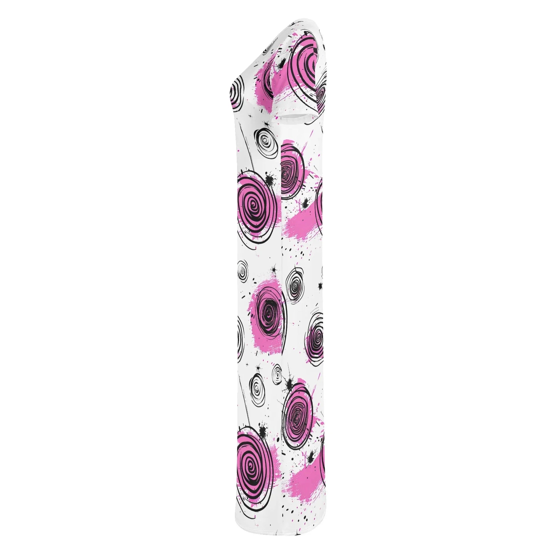 graffiti-bluten-v4-short-sleeve-long-dress-long-dress-jlr-design-48688 - JLR Design