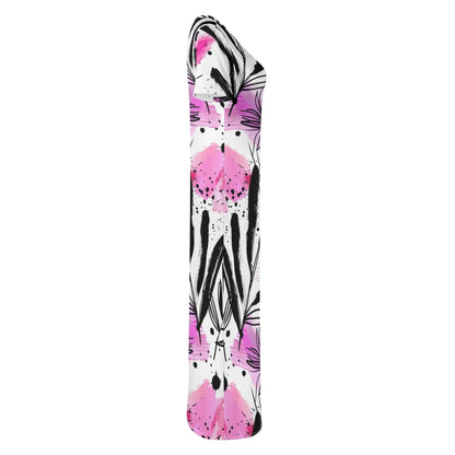 graffiti-bluten-v5-short-sleeve-long-dress-long-dress-jlr-design-34145 - JLR Design