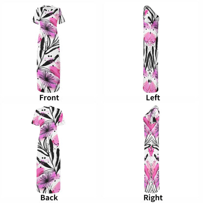 graffiti-bluten-v5-short-sleeve-long-dress-long-dress-jlr-design-20129 - JLR Design