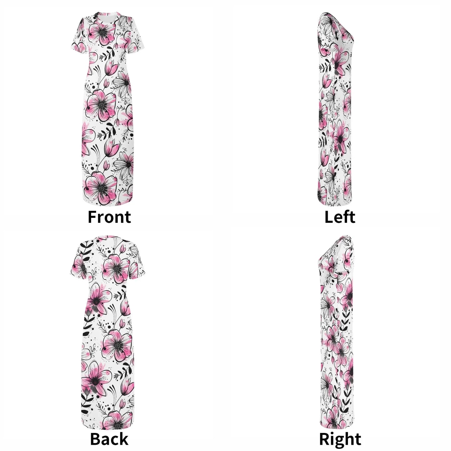 graffiti-bluten-v8-short-sleeve-long-dress-long-dress-jlr-design-16787 - JLR Design