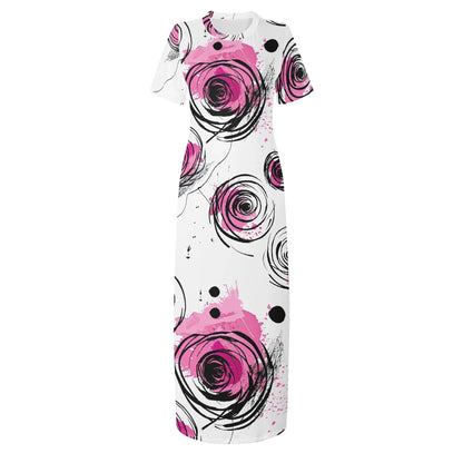 graffiti-bluten-v9-short-sleeve-long-dress-long-dress-jlr-design-78542 - JLR Design