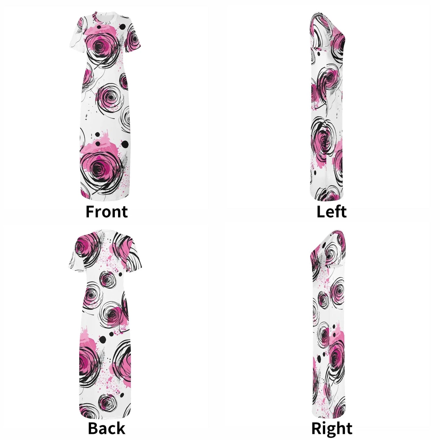 graffiti-bluten-v9-short-sleeve-long-dress-long-dress-jlr-design-28489 - JLR Design