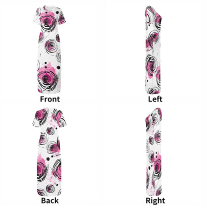 graffiti-bluten-v9-short-sleeve-long-dress-long-dress-jlr-design-28489 - JLR Design