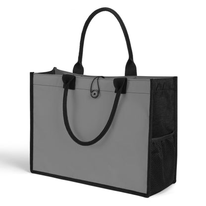 Graue Canvas Shopper Tasche Einkaufstasche JLR Design