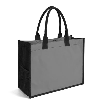 Graue Canvas Shopper Tasche Einkaufstasche JLR Design