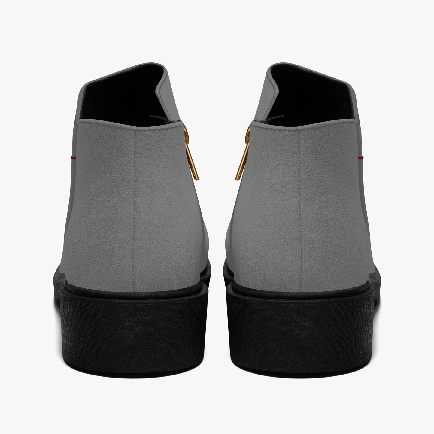 Graue elegante Reißverschluss-Stiefeletten Stiefeletten JLR Design