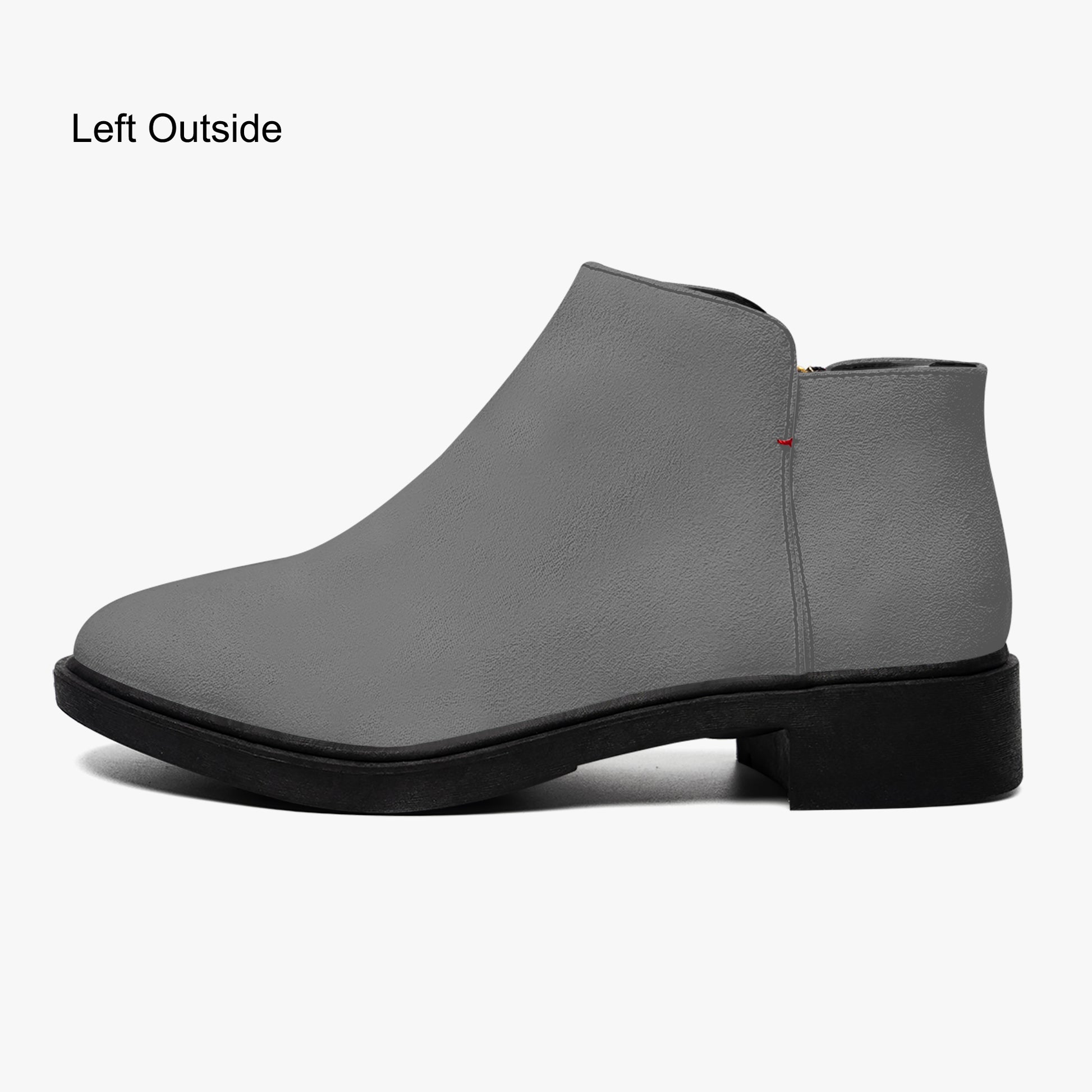 Graue elegante Reißverschluss-Stiefeletten Stiefeletten JLR Design