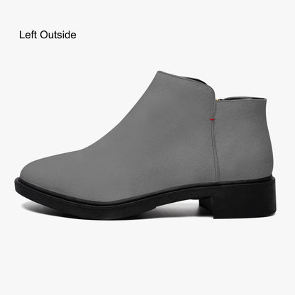 Graue elegante Reißverschluss-Stiefeletten Stiefeletten JLR Design