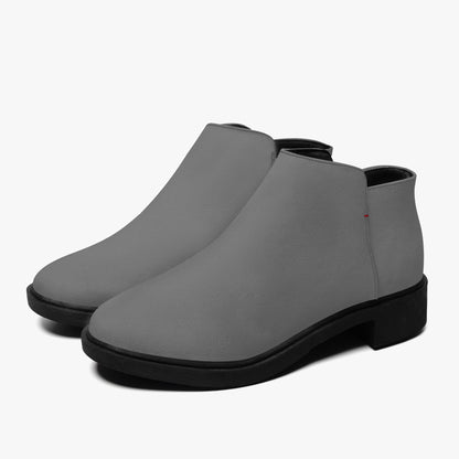 Graue elegante Reißverschluss-Stiefeletten Stiefeletten JLR Design