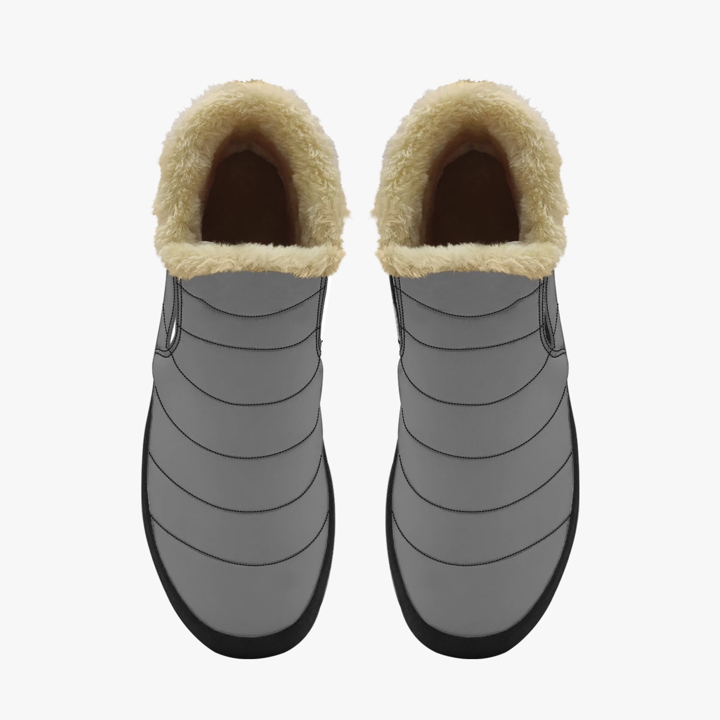 Graue Faux Fur Slipper Slipper JLR Design