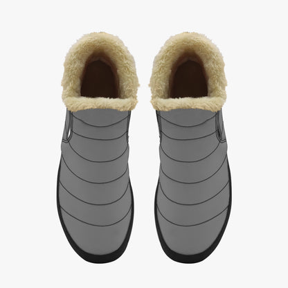 Graue Faux Fur Slipper Slipper JLR Design