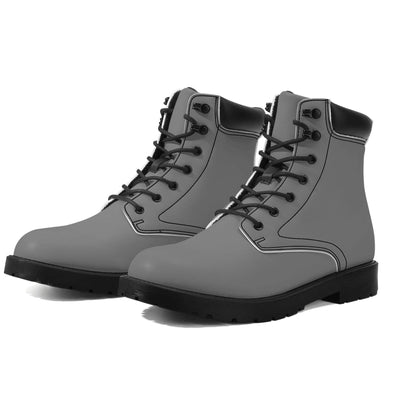 Graue Ganzjahres Stiefel für Herren Lederstiefel 74.99 Ganzjahres, Grau, Herren, Lederstiefel JLR Design