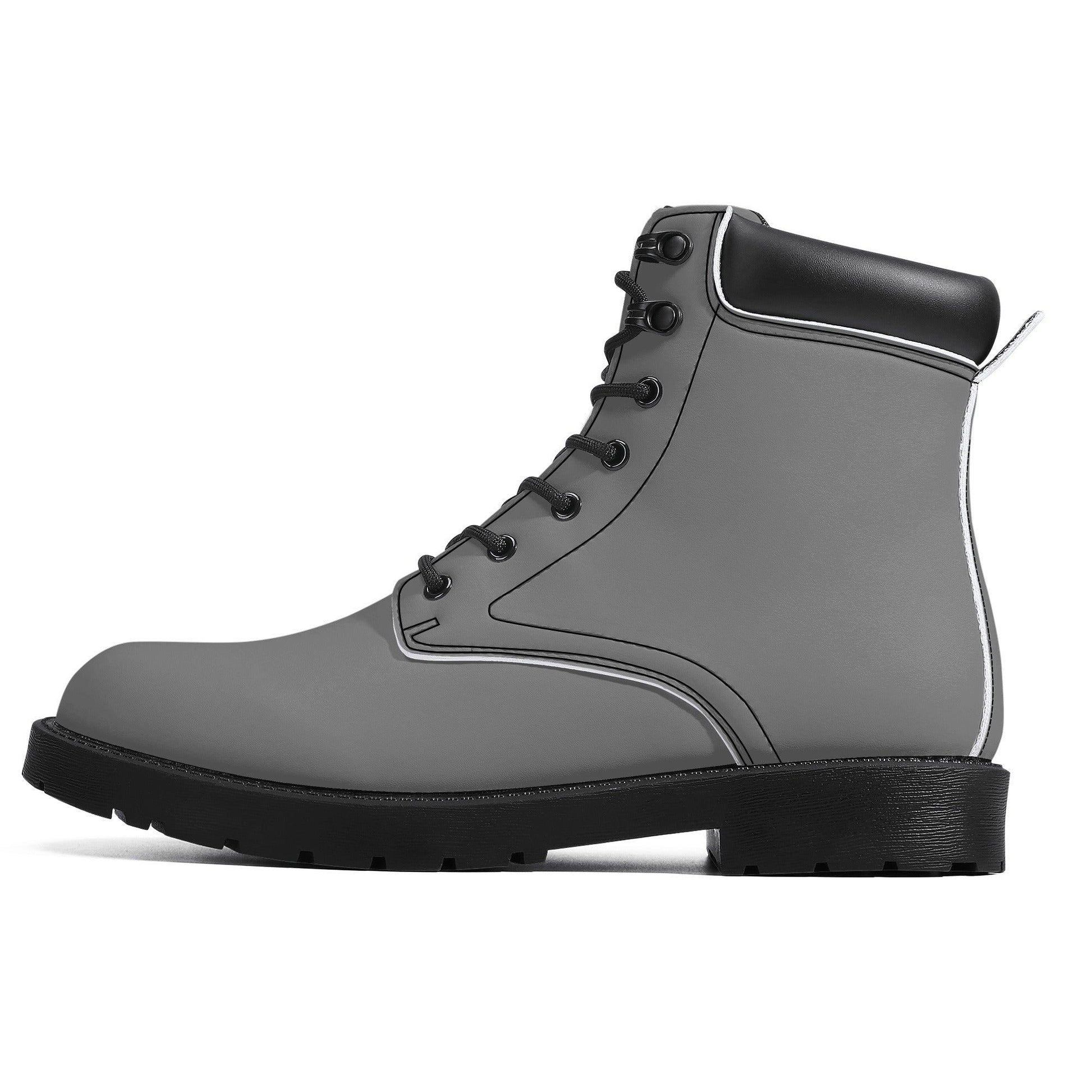 Graue Ganzjahres Stiefel für Herren Lederstiefel 74.99 Ganzjahres, Grau, Herren, Lederstiefel JLR Design