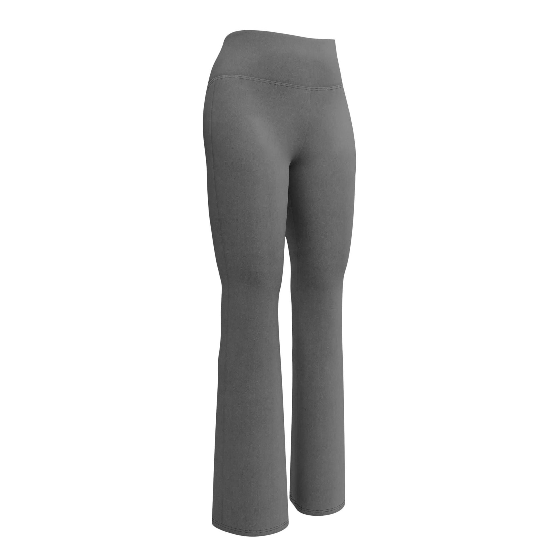 Graue High Waist Flare Leggings Flare Leggings 59.99 Flare, Grau, High, Leggings, Waist JLR Design