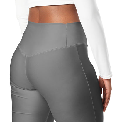 Graue High Waist Flare Leggings Flare Leggings 59.99 Flare, Grau, High, Leggings, Waist JLR Design