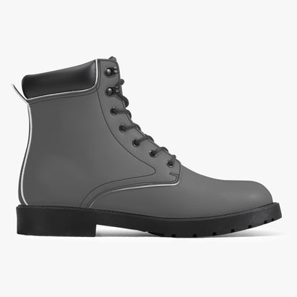 Graue Leder Boots | Stylische und Warme Winterstiefel Boots JLR Design