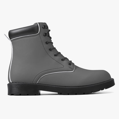 Graue Leder Boots | Stylische und Warme Winterstiefel Boots JLR Design