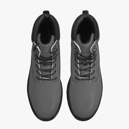 Graue Leder Boots | Stylische und Warme Winterstiefel Boots JLR Design