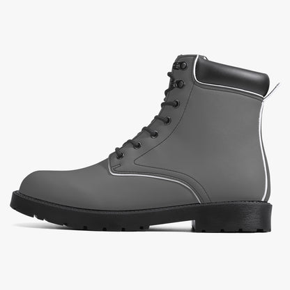 Graue Leder Boots | Stylische und Warme Winterstiefel Boots JLR Design