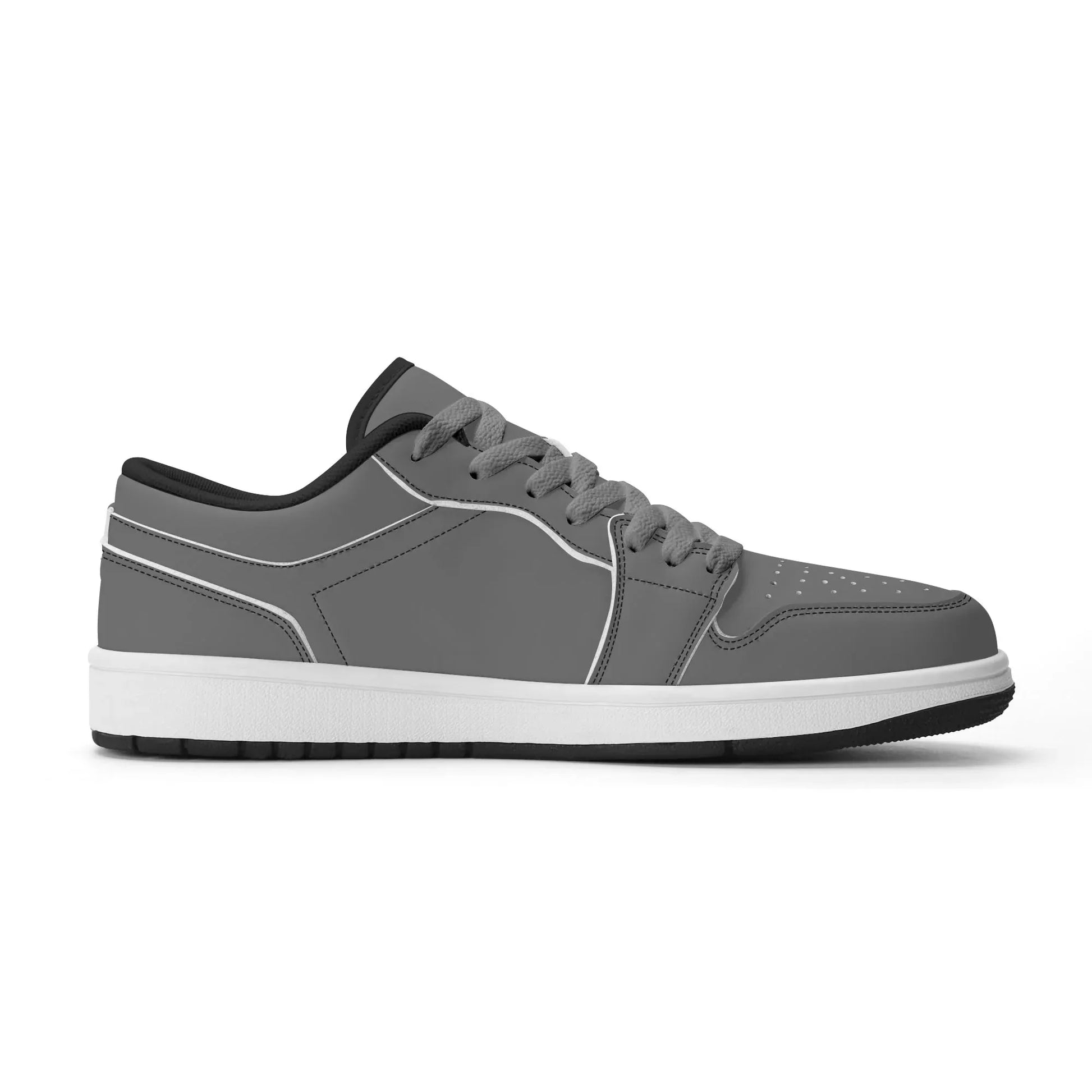 graue-low-top-leder-sneaker-fur-herren-sneaker-jlr-design-10523 - JLR Design