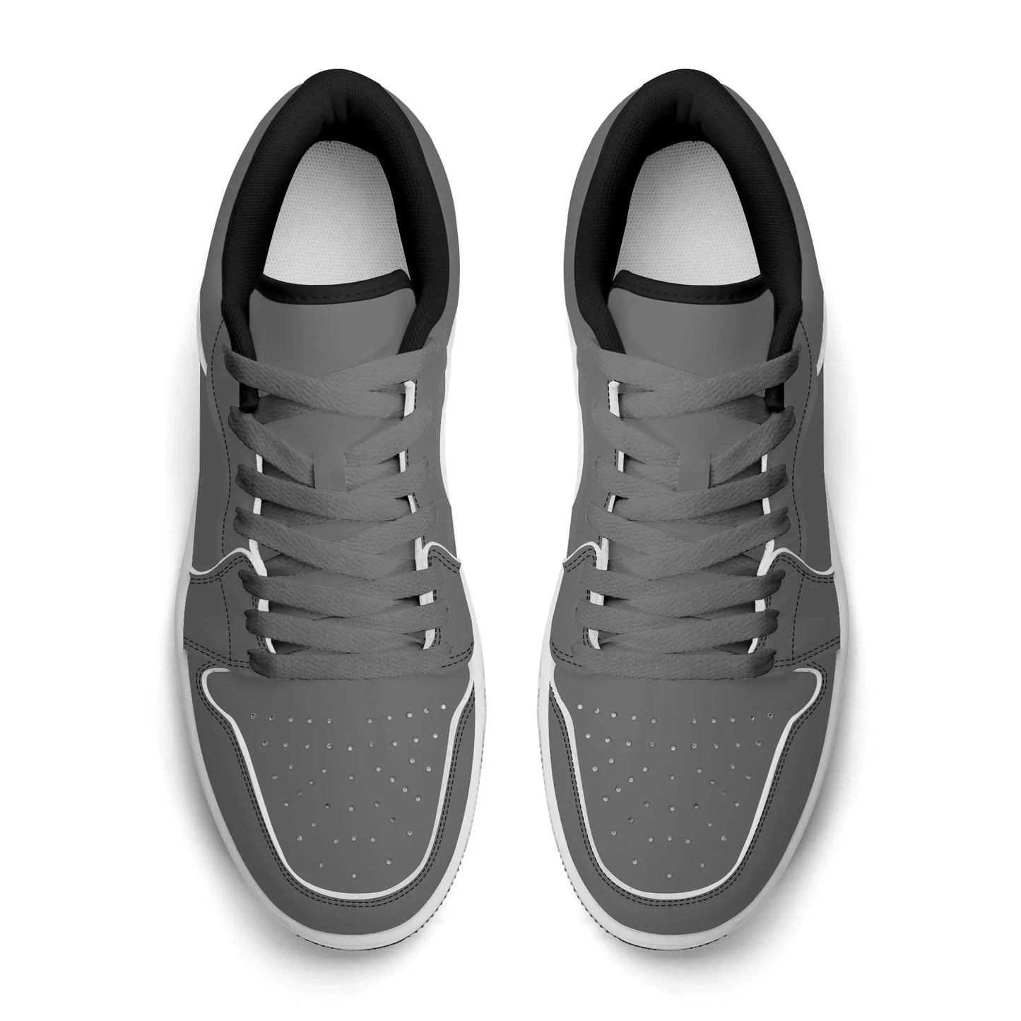 graue-low-top-leder-sneaker-fur-herren-sneaker-jlr-design-22912 - JLR Design