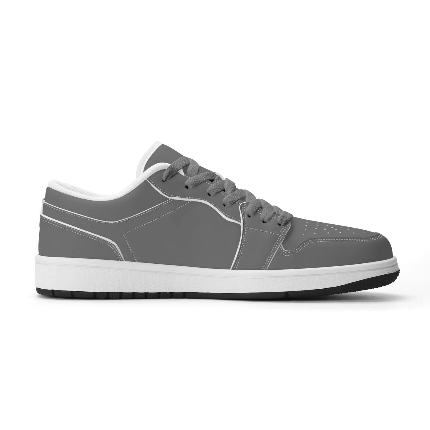 graue-low-top-leder-sneaker-fur-herren-sneaker-jlr-design-34622 - JLR Design