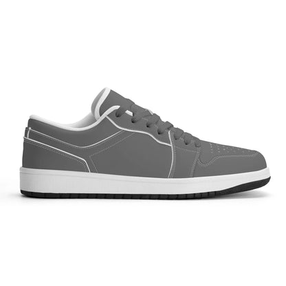 graue-low-top-leder-sneaker-fur-herren-sneaker-jlr-design-45448 - JLR Design