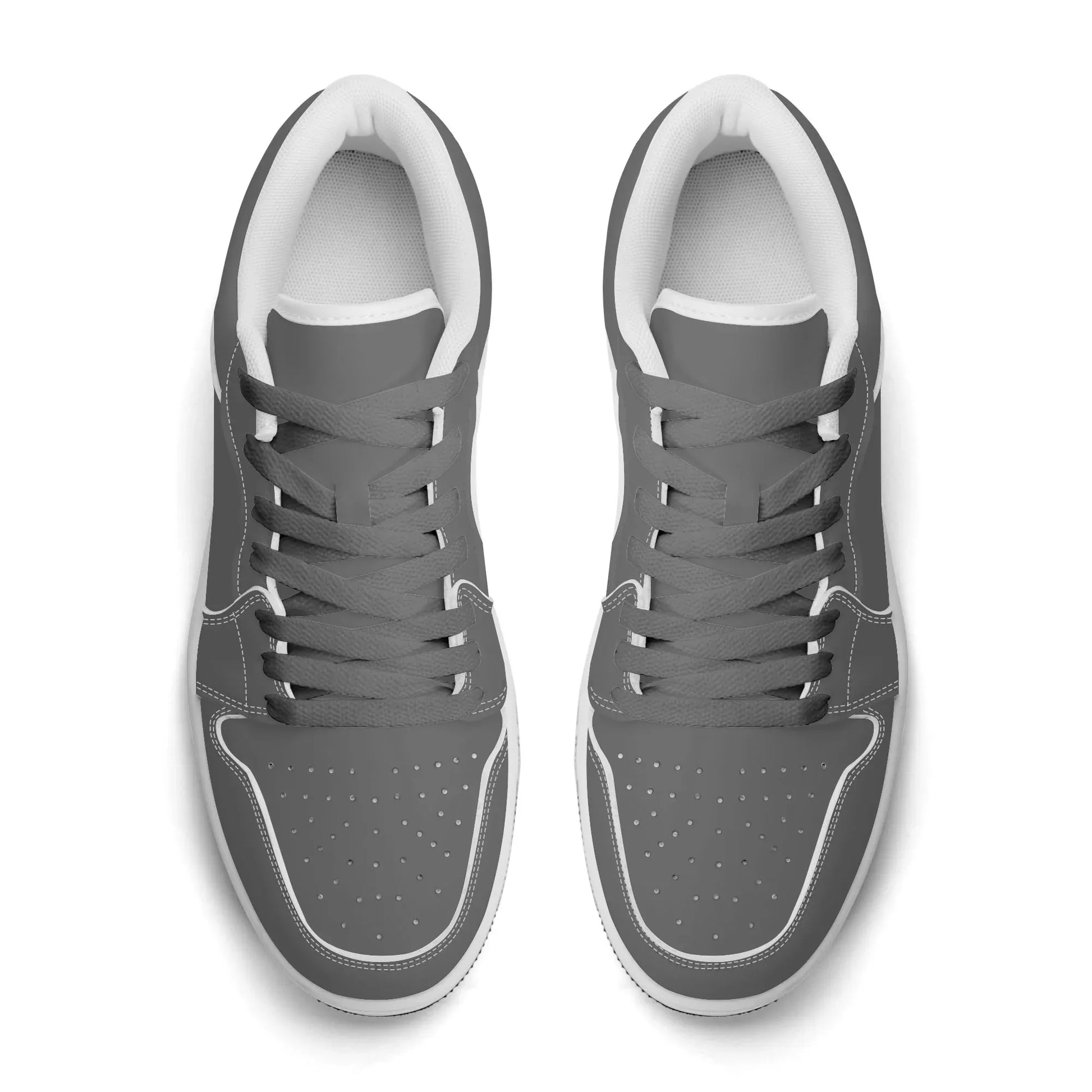 graue-low-top-leder-sneaker-fur-herren-sneaker-jlr-design-86895 - JLR Design