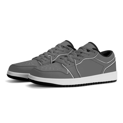 graue-low-top-leder-sneaker-fur-herren-sneaker-jlr-design-22263 - JLR Design