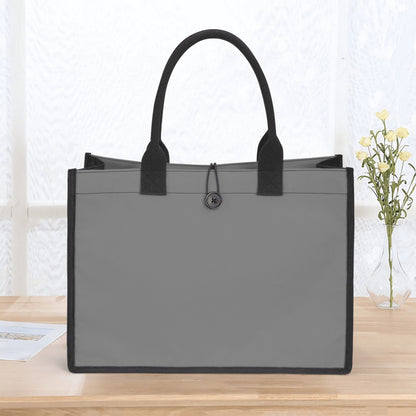 Graue Premium Canvas Shopper Tasche Einkaufstasche JLR Design