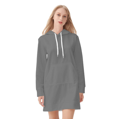 grauer-velvet-hoodie-dress-hoodiekleid-jlr-design-22347 - JLR Design